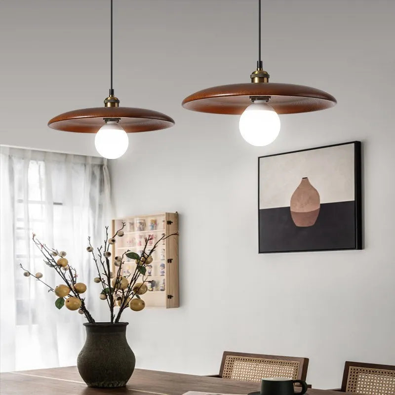 Virena Nordic Minimalist Wooden LED Pendant Lamp