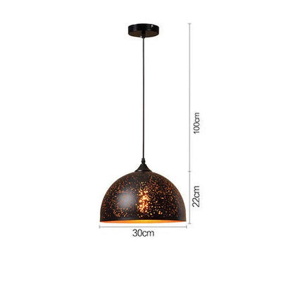Noctyra Vintage Iron Pendant Lamp in Scandinavian Retro Loft Style