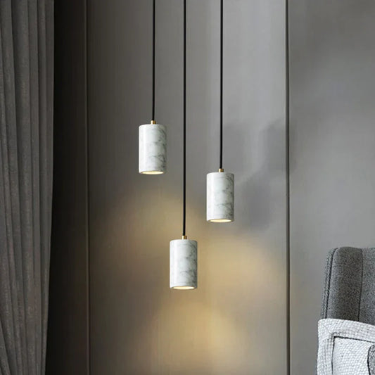 Velena Minimalist Marble LED Pendant Lamp