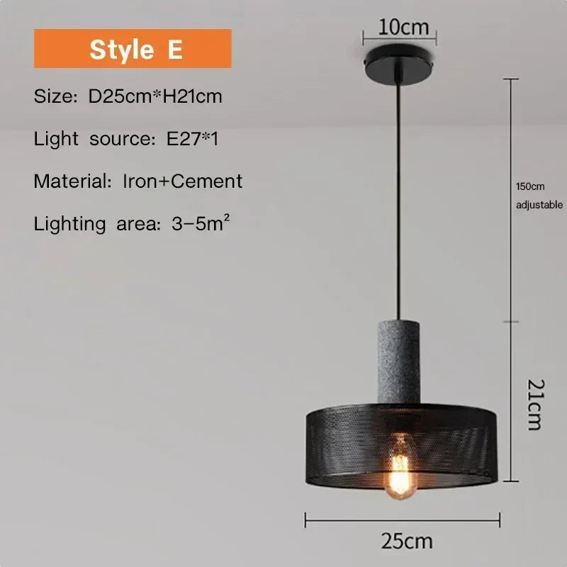 Luxorion Retro American Country Pendant Lamp