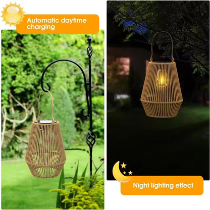Solar Bamboo Lantern (Set of 2)