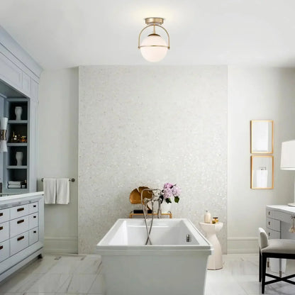 Corinna Scandinavian Milk Glass Ceiling Lamp