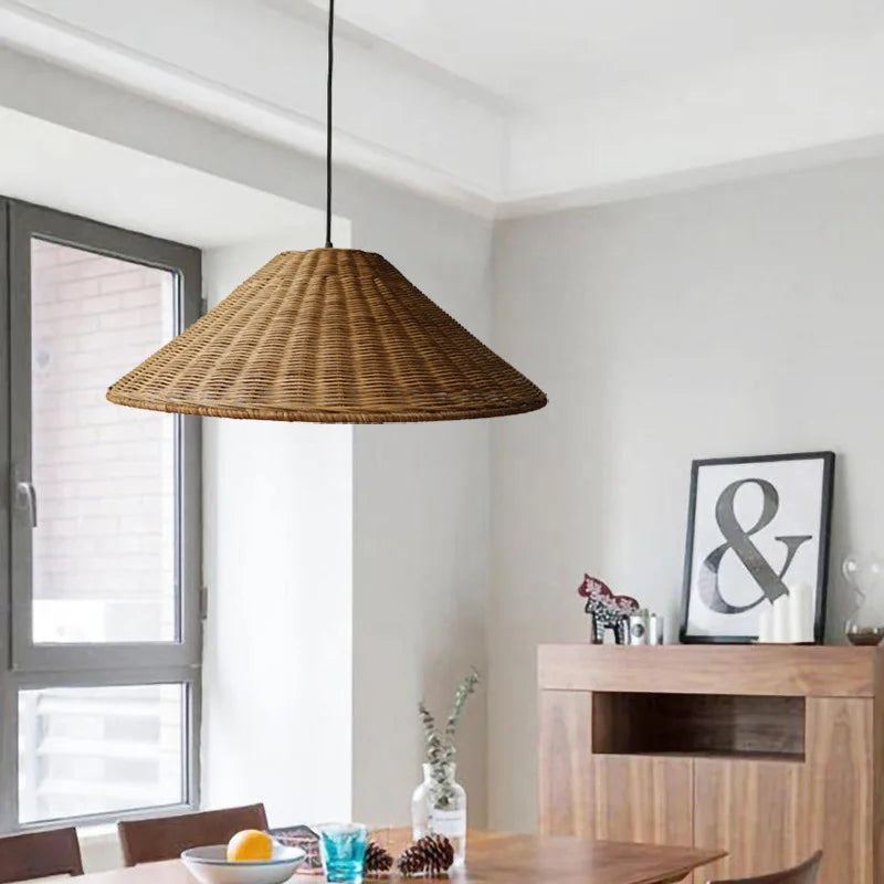 Aurethia Scandinavian LED Pendant Lamp Made of Bamboo