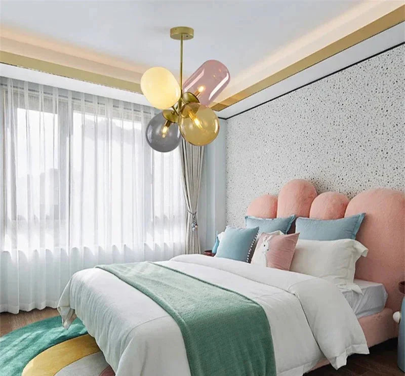 Antheia Luxury Stained Glass Pendant Lamp