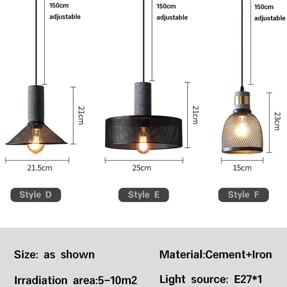 Luxorion Retro American Country Pendant Lamp