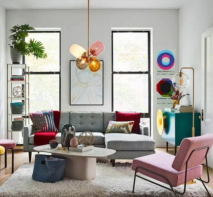 Antheia Luxury Stained Glass Pendant Lamp