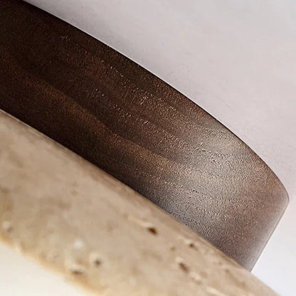 Lyonea Minimalist Travertine LED Ceiling Lamp