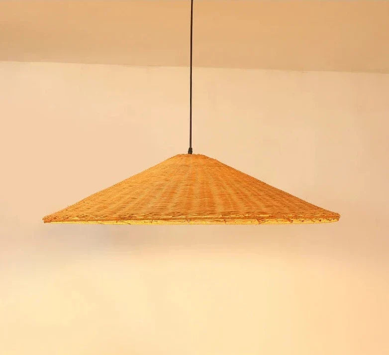Aurethia Scandinavian LED Pendant Lamp Made of Bamboo