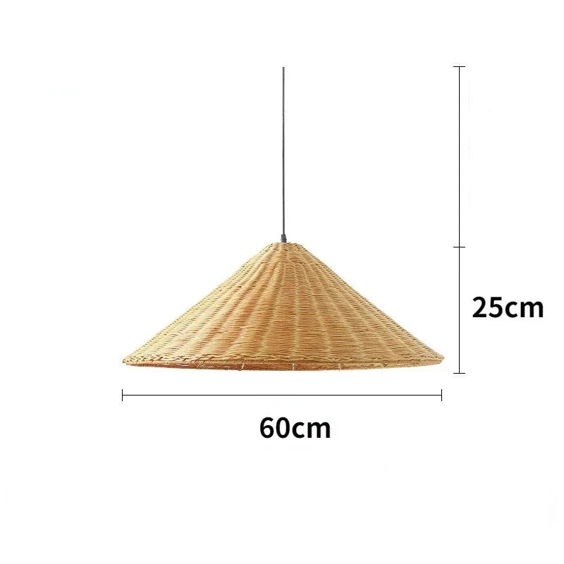 Aurethia Scandinavian LED Pendant Lamp Made of Bamboo