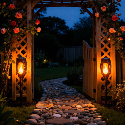 Twinkling Tree Solar Flame Light by Casa Solaro™