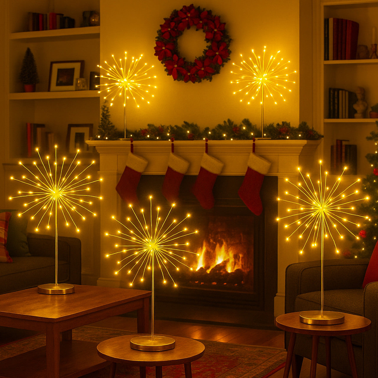 Twinkling Tree Sparkling Starburst by Casa Solaro™