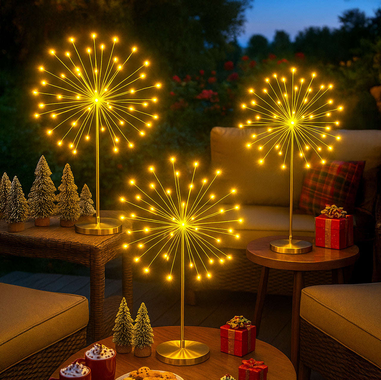 Twinkling Tree Sparkling Starburst by Casa Solaro™