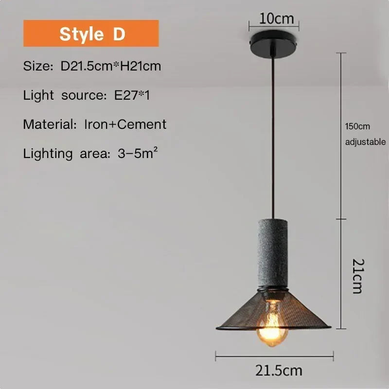 Luxorion Retro American Country Pendant Lamp