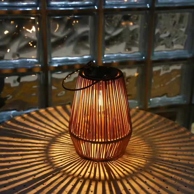 Solar Bamboo Lantern (Set of 2)