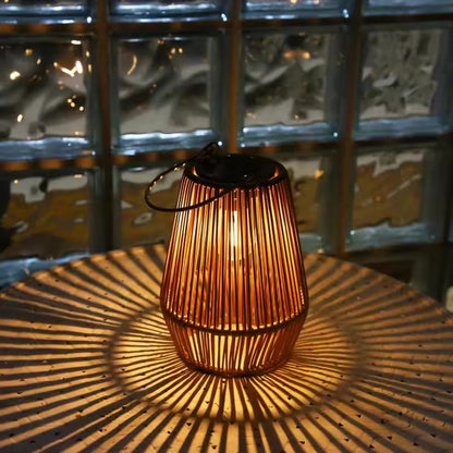 Solar Bamboo Lantern (Set of 2)