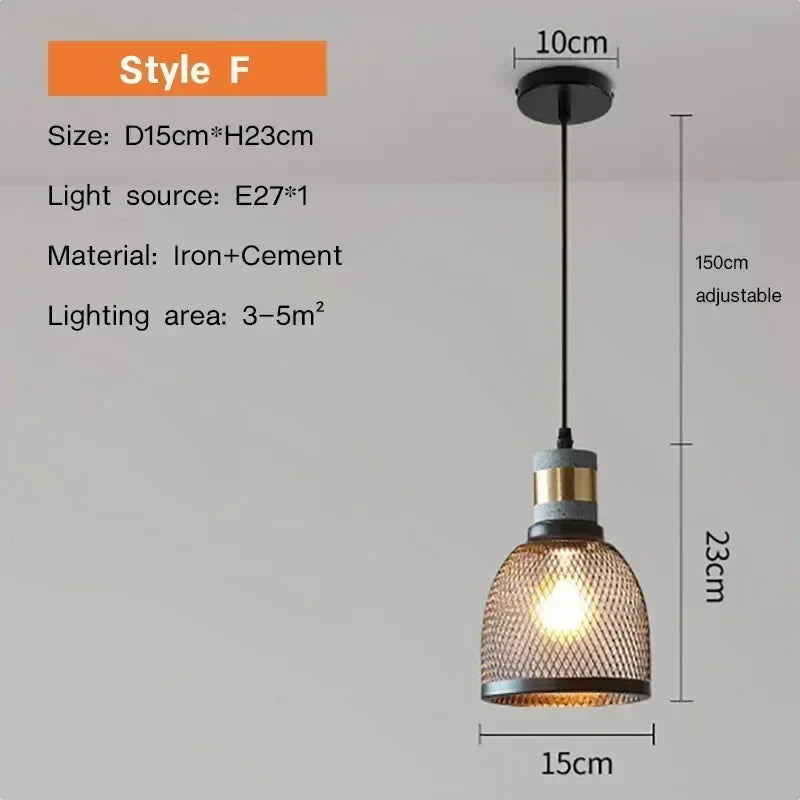 Luxorion Retro American Country Pendant Lamp