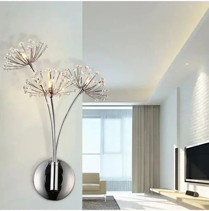 Lustrae Crystal Dandelion Wall Lamp