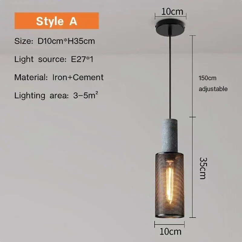 Luxorion Retro American Country Pendant Lamp