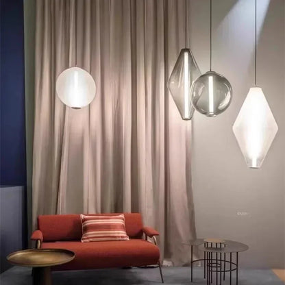 Pyrrhos Scandinavian Glass Pendant Lights for Bedrooms and Dining Rooms