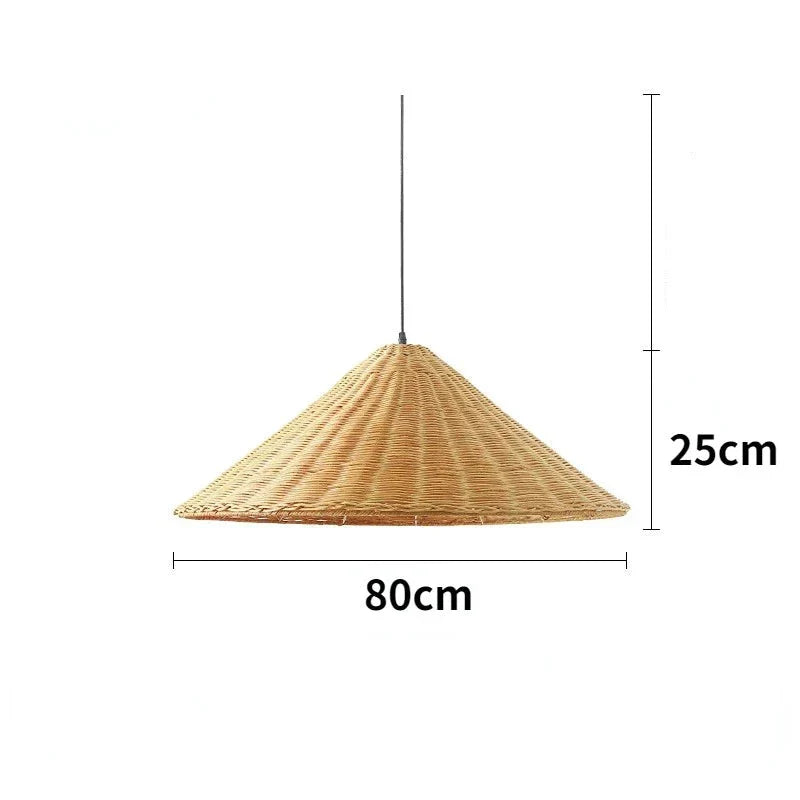 Aurethia Scandinavian LED Pendant Lamp Made of Bamboo