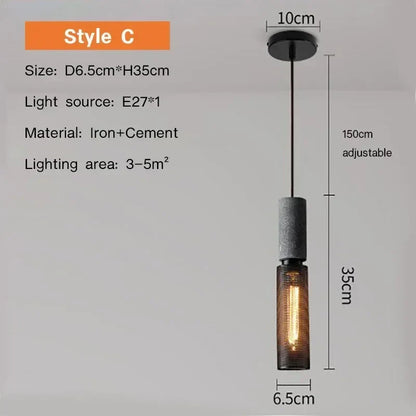Luxorion Retro American Country Pendant Lamp
