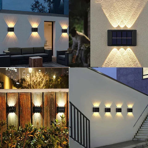 Solar LED Wall Lights (Pack of 2)