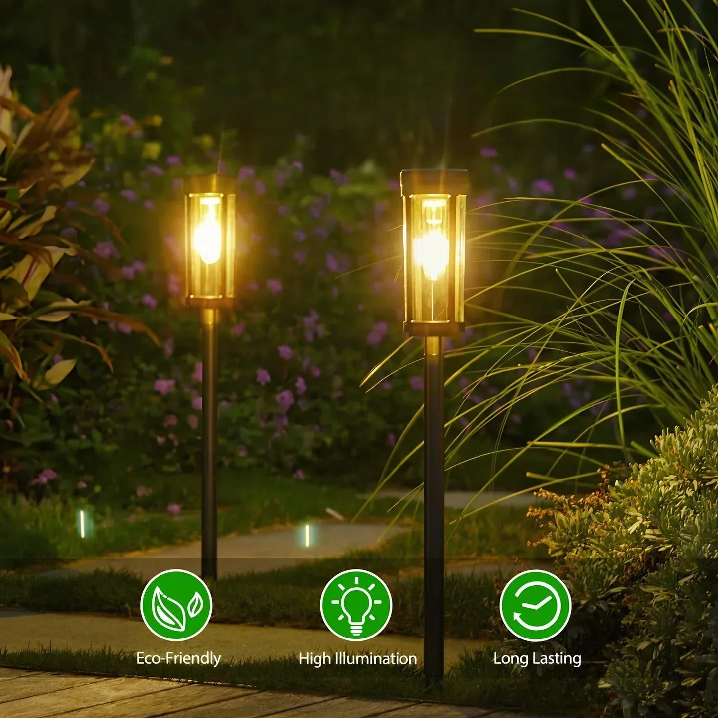 Solar Powered Torch Light (Set of 2)