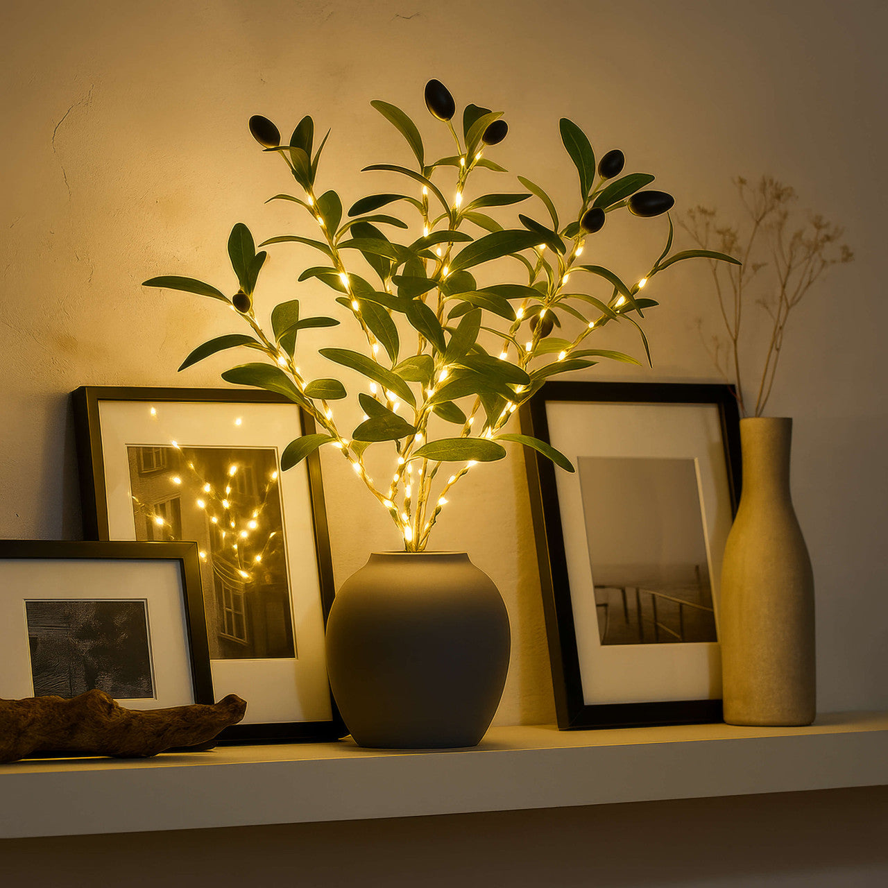 Twinkling Tree Olive Branch by Casa Solaro™
