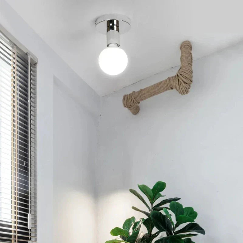 Minerva Industrial Metal Retro Ceiling Lamp