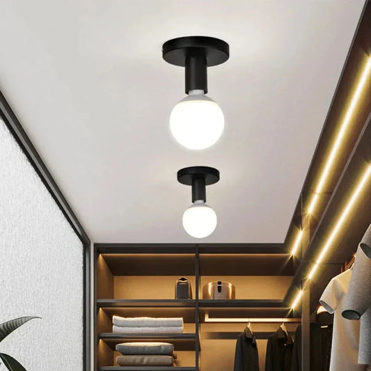 Minerva Industrial Metal Retro Ceiling Lamp