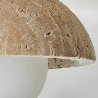Orielle Boho Travertine Natural Stone LED Wall Lamp