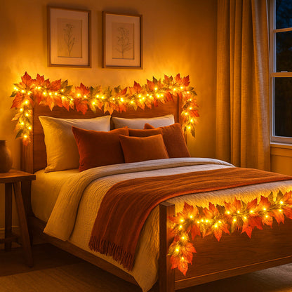 Twinkling Tree Autumn Garland by Casa Solaro™