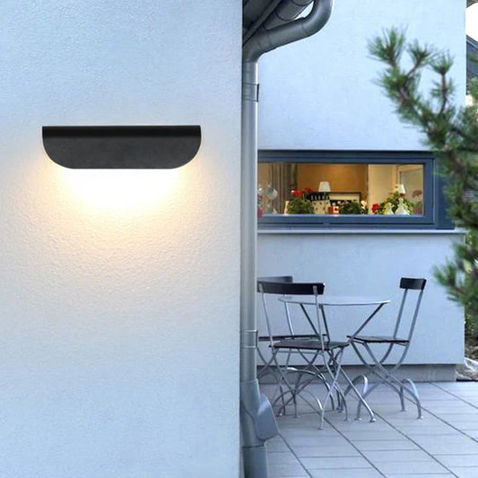 Astoria Modern Curved Outdoor Wall Lamp