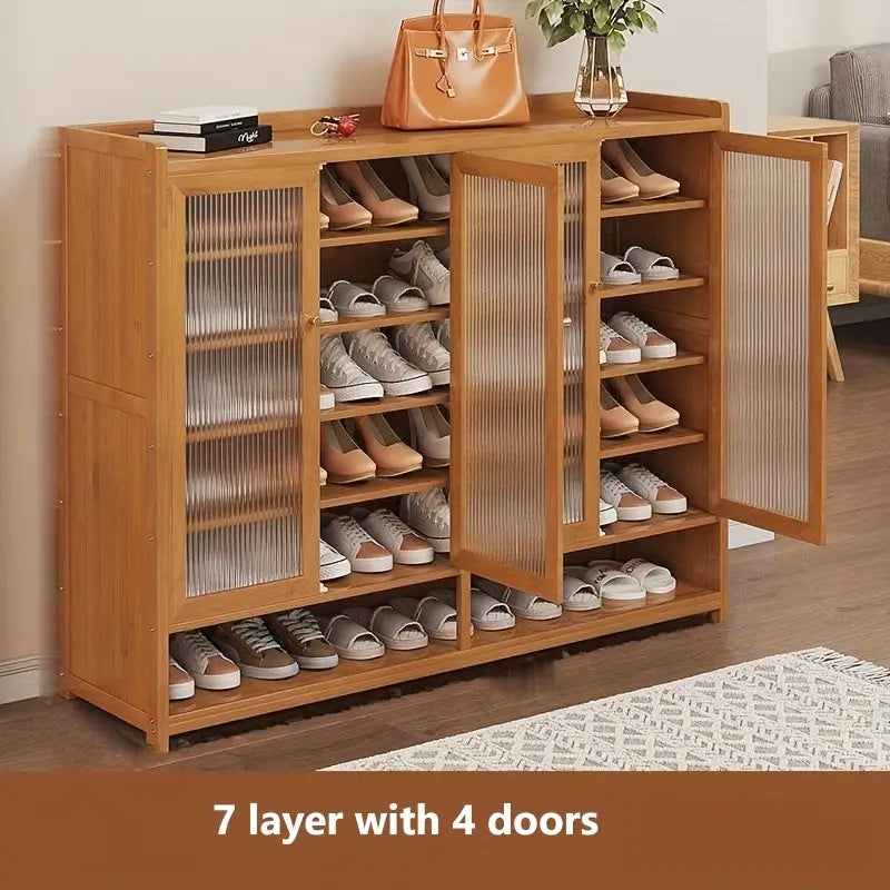 Bamboo Shoe Cabinet
