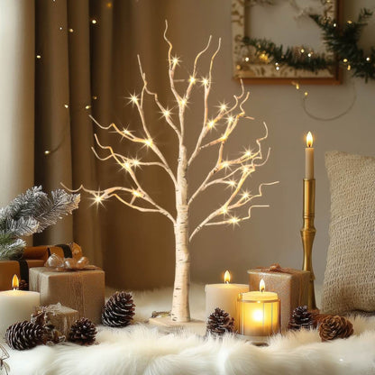Twinkling Tree Birch Tree by Casa Solaro™