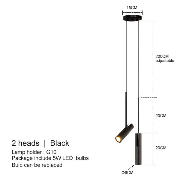 Nysaia Modern LED Pendant Lamp Bedroom