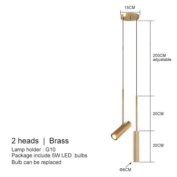 Nysaia Modern LED Pendant Lamp Bedroom
