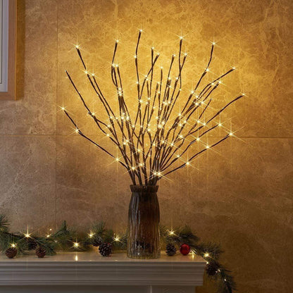 Twinkling Tree Willow Vine by Casa Solaro™