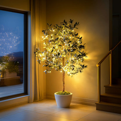 Twinkling Tree Olive Branch by Casa Solaro™