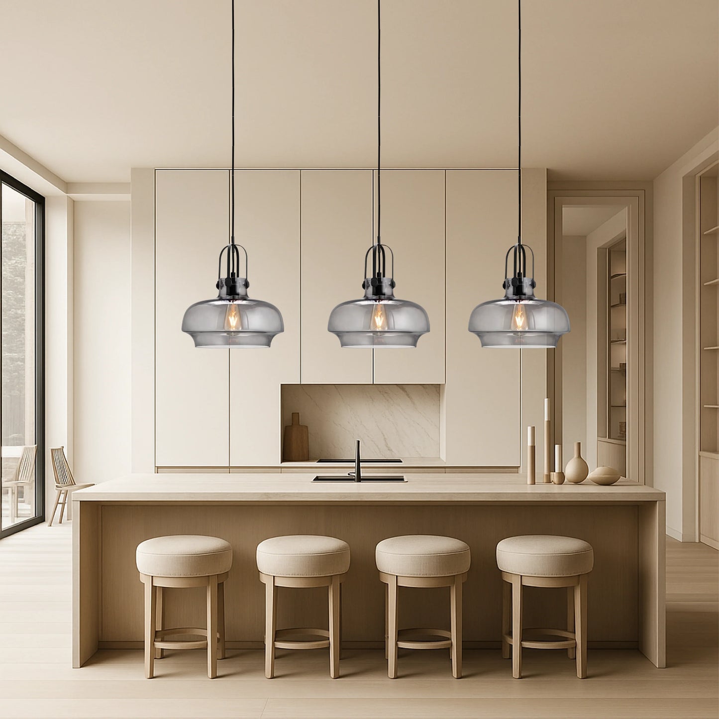 Sylora Industrial Loft-Style Pendant Lamp