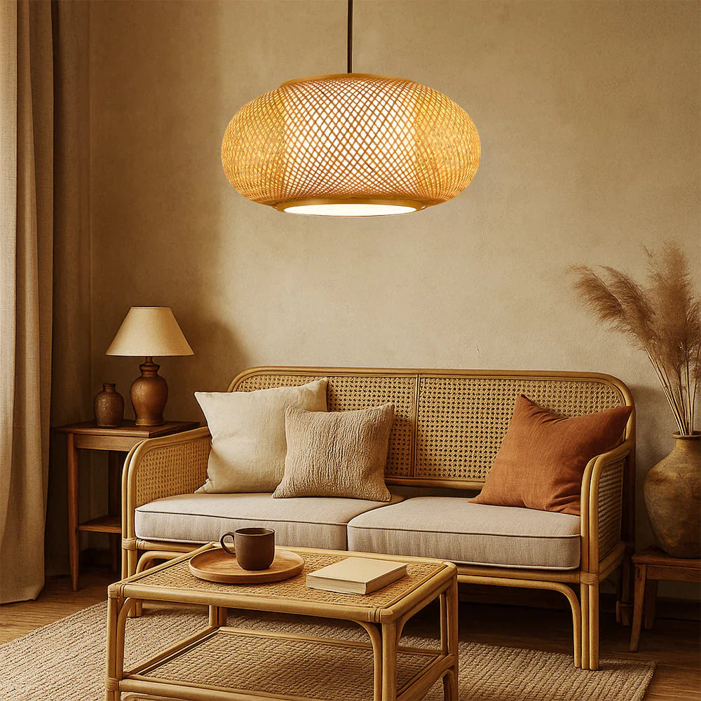 Vivara Bamboo Pendant Lamp with Natural Design
