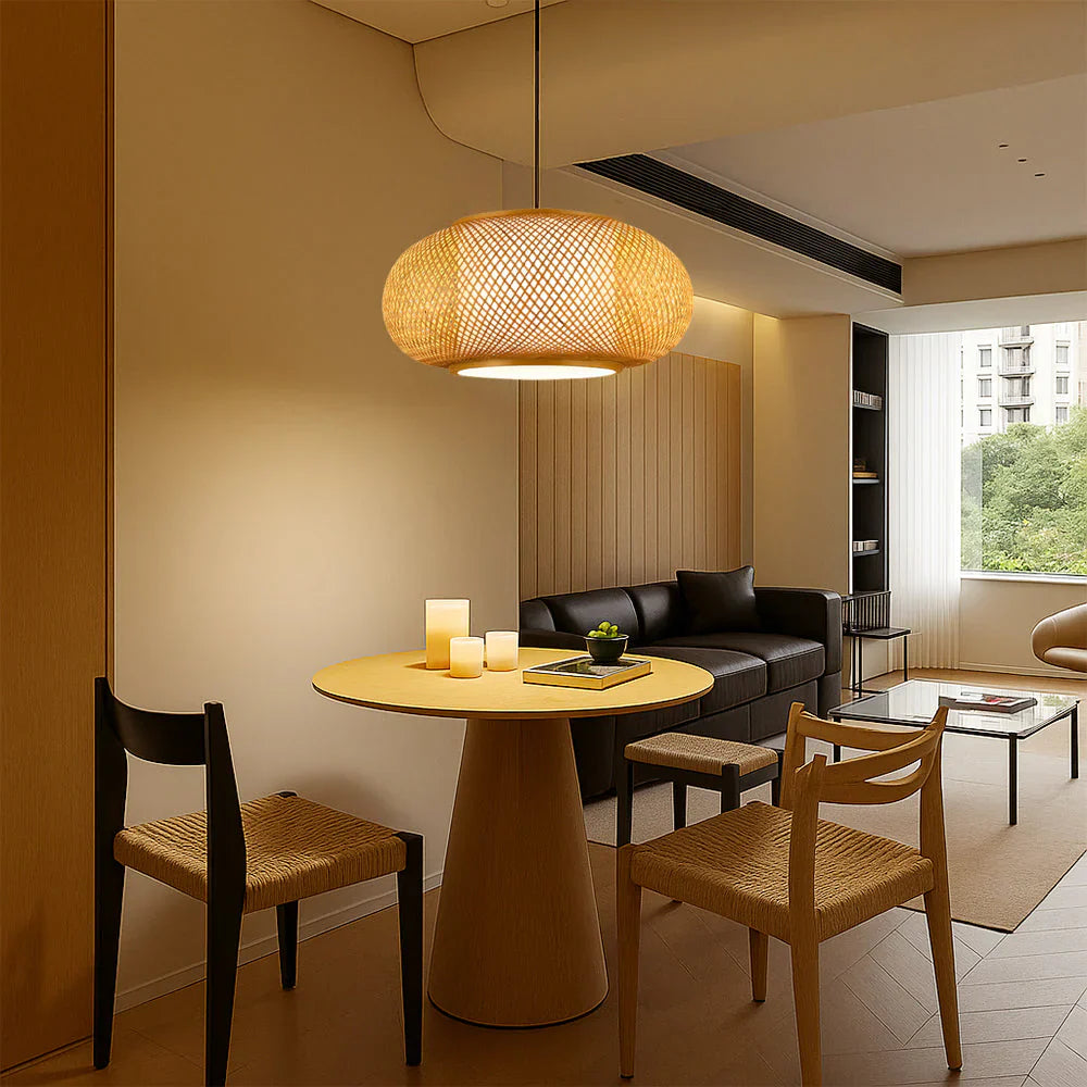 Vivara Bamboo Pendant Lamp with Natural Design