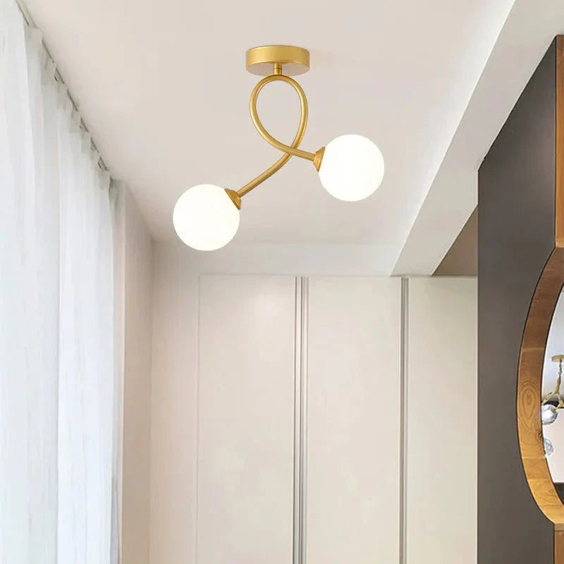 Zenovia Elegant Minimalist Glass Ceiling Lamp