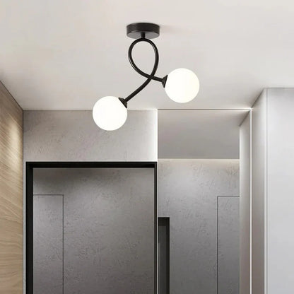 Zenovia Elegant Minimalist Glass Ceiling Lamp