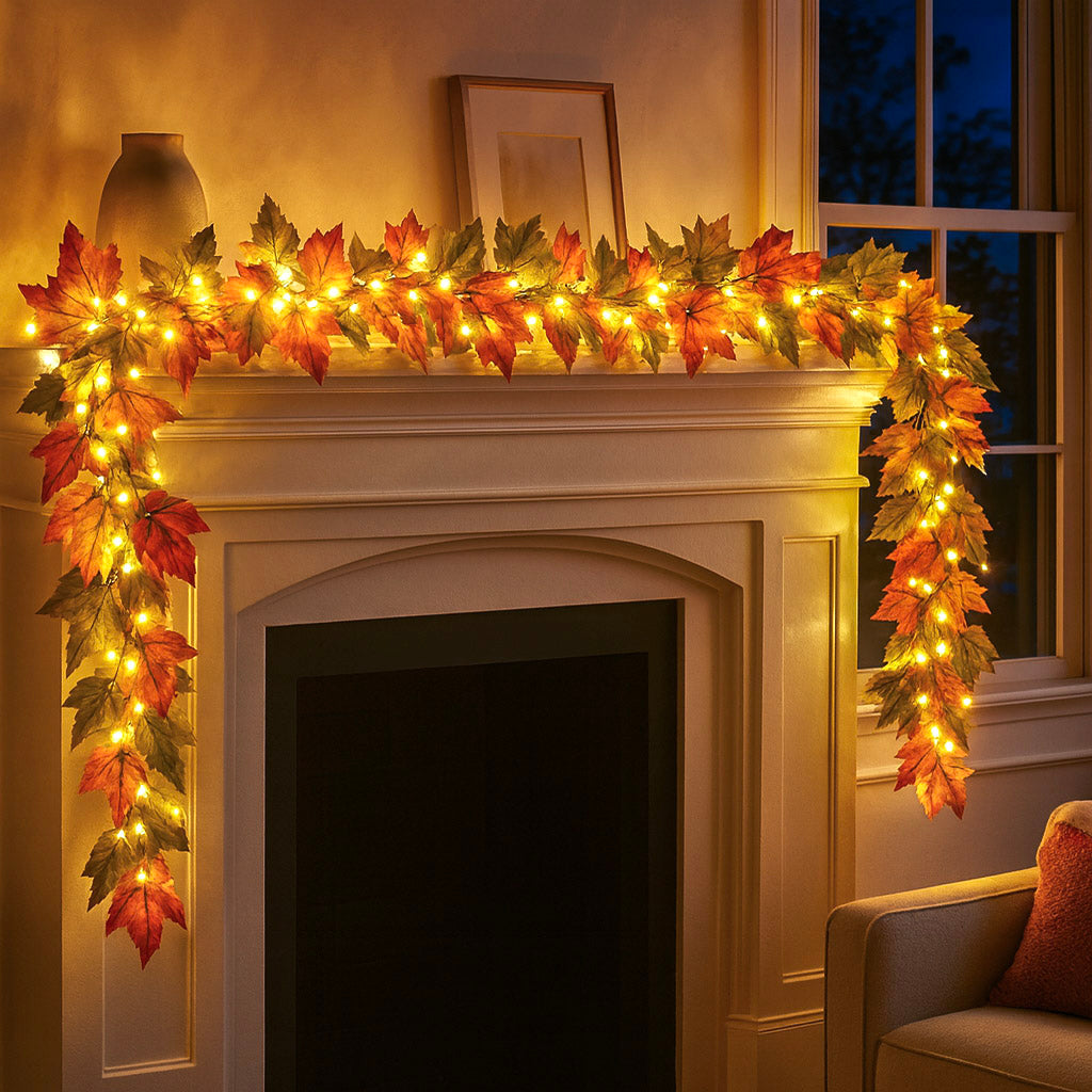 Twinkling Tree Autumn Garland by Casa Solaro™