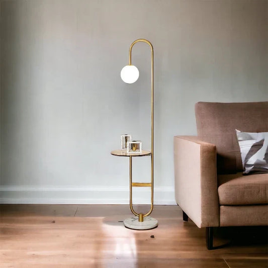 Oranthe Nordic LED Floor Lamp with Round Table