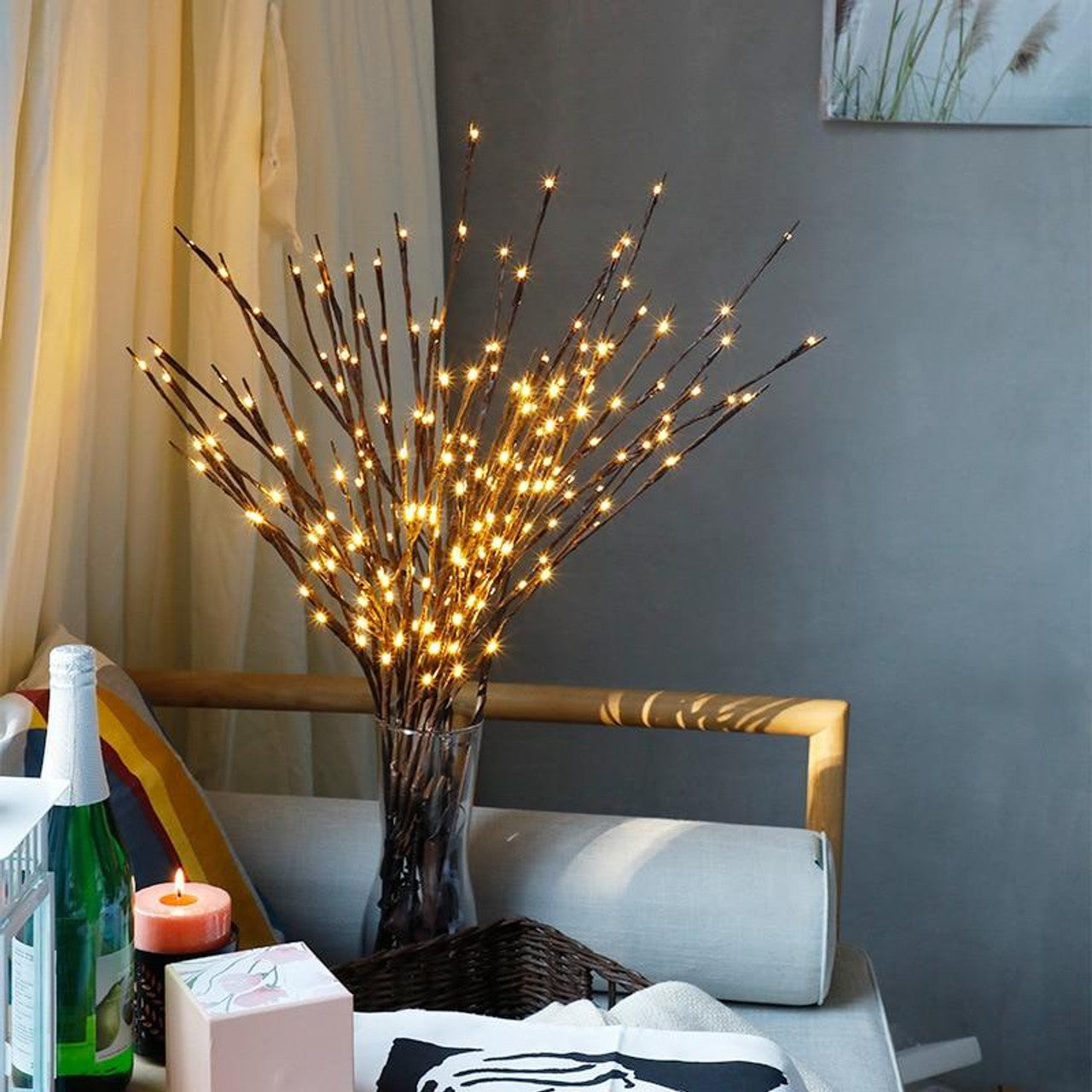 Twinkling Tree Willow Branch by Casa Solaro™