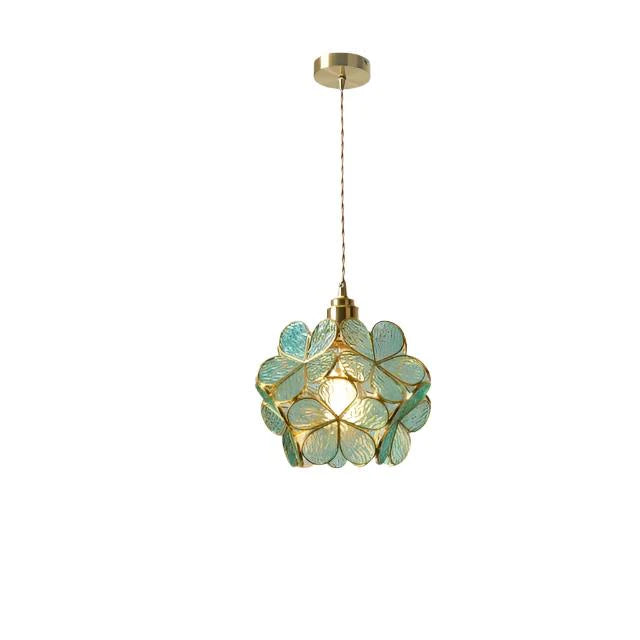 Nuvia Modern Flower Shape Glass LED Pendant Lamp