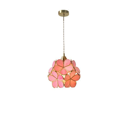 Nuvia Modern Flower Shape Glass LED Pendant Lamp