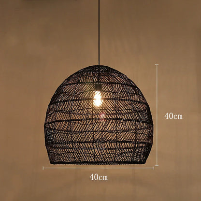 Themis Natural Wickerwork Pendant Lamp
